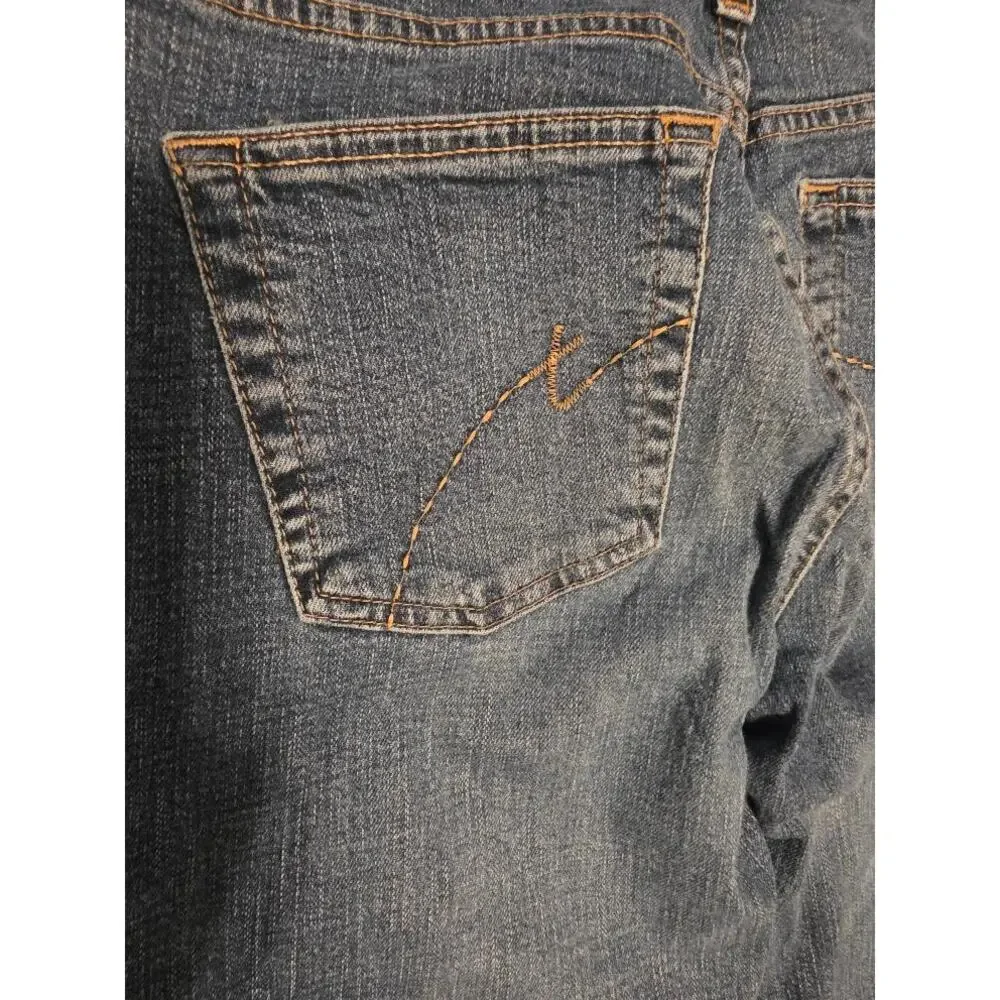 Tommy Jeans Womens 5S Low/Mid Rise Bootcut Jeans Stretch Medium Wash Y2K